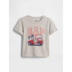 Gap Erkek Bebek Açık Kahverengi Grafik Baskılı T-Shirt - 2 Yaş