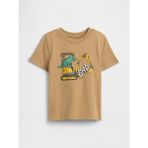 Gap Erkek Bebek Açık Kahverengi Grafik Baskılı T-Shirt - 6 - 12 Ay