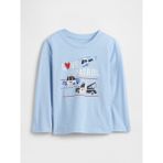 Gap Erkek Bebek Açık Mavi Gap Logo T-Shirt - 12 - 18 Ay