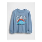 GAP Erkek Bebek Açık Mavi Logo T-Shirt