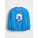 Gap Erkek Bebek Açık Mavi Vintagesoft Grafik Logo Sweatshirt - 6 - 12 Ay