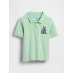 Gap Erkek Bebek Açık Yeşil Brannan Bear Pique Polo Gömlek - 5 Yaş