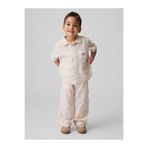 GAP Erkek Bebek Bej Keten Karışımı Pull-On Pantolon