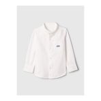 GAP Erkek Bebek Beyaz Gap Logo Oxford Gömlek