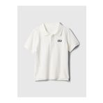 GAP Erkek Bebek Beyaz Logo Polo Yaka T-Shirt