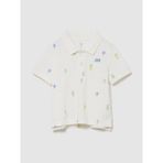 Gap Erkek Bebek Beyaz Pique Polo T-Shirt - 4 Yaş