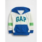 Gap Erkek Bebek Beyaz Relaxed Logo Fransız Havlu Kumaş Fermuarlı Sweatshirt - 18 - 24 Ay