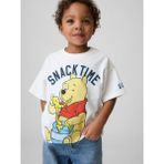 Gap Erkek Bebek Beyaz Winnie The Pooh Oversized Grafik Baskılı T-Shirt - 18 - 24 Ay