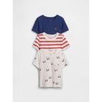 Gap Erkek Bebek Çok Renkli Mix & Match Cep T-Shirt (3’lü) - 2 Yaş