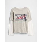 Gap Erkek Bebek Gri Grafik Baskılı T-Shirt - 4 Yaş