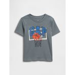 Gap Erkek Bebek Gri Grafik Baskılı T-Shirt - 5 Yaş