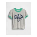 GAP Erkek Bebek Gri Logo Ringer T-Shirt
