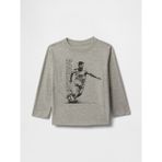 Gap Erkek Bebek Gri Messi Grafik T-Shirt - 6 - 12 Ay