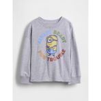 Gap Erkek Bebek Gri Minion Grafik Baskılı T-Shirt - 18 - 24 Ay