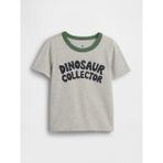 Gap Erkek Bebek Gri Mix & Match Grafik Baskılı T-Shirt - 5 Yaş
