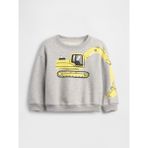 Gap Erkek Bebek Gri Vintagesoft Grafik Baskılı Sweatshirt - 12 - 18 Ay