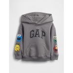 Gap Erkek Bebek Gri Vintagesoft Sesame Street Logo Sweatshirt - 6 - 12 Ay
