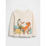 Gap Erkek Bebek Kırık Beyaz Mix & Match Grafik Baskılı T-Shirt - 6 - 12 Ay