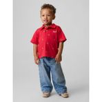 Gap Erkek Bebek Kırmızı Brannan Bear Polo T-Shirt - 18 - 24 Ay
