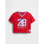 Gap Erkek Bebek Kırmızı Geri Dönüştürülmüş Mesh Jersey T-Shirt - 5 Yaş