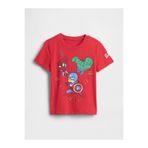 GAP Erkek Bebek Kırmızı Marvel Avengers Grafik Baskılı T-Shirt