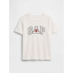 Gap Erkek Bebek Kısa Kol Beyaz Grafik Baskılı T-Shirt Pamuk Malzemeden Rahat Tasarım - 5 Yaş