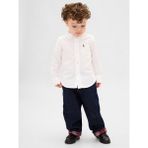 Gap Erkek Bebek Koyu Mavi Flannel-Lined Baggy Jean Pantolon - 4 Yaş