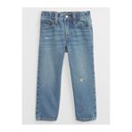 GAP Erkek Bebek Mavi Distressed Original Straight Jean Pantolon