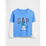 Gap Erkek Bebek Mavi Gap Logo T-Shirt - 4 Yaş