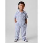 Gap Erkek Bebek Mavi Keten Karışımı Pull-On Pantolon - 6 - 12 Ay