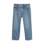 GAP Erkek Bebek Mavi Original Distressed Straight Jean Pantolon, 2 Yaş