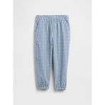Gap Erkek Bebek Mavi Pull-On Baggy Keten Karışımı Jogger Pantolon - 18 - 24 Ay