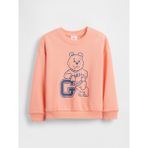Gap Erkek Bebek Pembe Relaxed Fransız Havlu Kumaş Grafik Baskılı Sweatshirt - 6 - 12 Ay