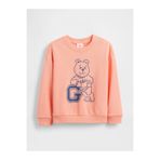 GAP Erkek Bebek Pembe Relaxed Fransız Havlu Kumaş Grafik Baskılı Sweatshirt