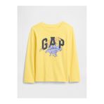 GAP Erkek Bebek Sarı Grafik Baskılı T-Shirt