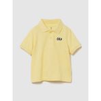 Gap Erkek Bebek Sarı Logo Pique Polo T-Shirt - 2 Yaş