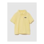 GAP Erkek Bebek Sarı Logo Pique Polo T-Shirt