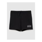 GAP Erkek Bebek Siyah Relaxed Logo Fransız Havlu Kumaş Pull-On Şort