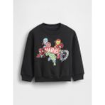 Gap Erkek Bebek Siyah Vintagesoft Marvel Logo Sweatshirt - 6 - 12 Ay