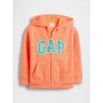 Gap Erkek Bebek Turuncu Relaxed Gap Logo Fermuarlı Sweatshirt - 6 - 12 Ay