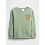 Gap Erkek Bebek Yeşil Bisiklet Yaka Sweatshirt - 6 - 12 Ay