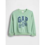 Gap Erkek Bebek Yeşil Relaxed Fransız Havlu Kumaş Grafik Baskılı Sweatshirt - 3 Yaş