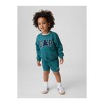 GAP Erkek Bebek Yeşil VintageSoft Fransız Havlu Kumaş Bear Logo Sweat Seti