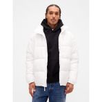 Gap Erkek Beyaz Geri Dönüştürülmüş Heavyweight Şişme Puffer Şişme Mont