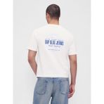 Gap Erkek Beyaz Heavyweight Crop Grafik T-Shirt - 2XL