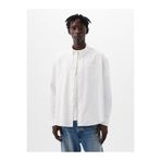GAP Erkek Beyaz Logo Oversize Oxford Gömlek