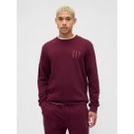 Gap Erkek Bordo Gap Logo Fleece Sweatshirt - XS
