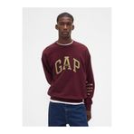 GAP Erkek Bordo Heavyweight Oversized Logo Sweatshirt