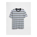 GAP Erkek Çocuk Açık Mavi Kids Everyday Soft Stripe Pocket T-Shirt