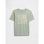 Gap Erkek Çocuk Açık Yeşil Grafik Baskılı T-Shirt - 2XL